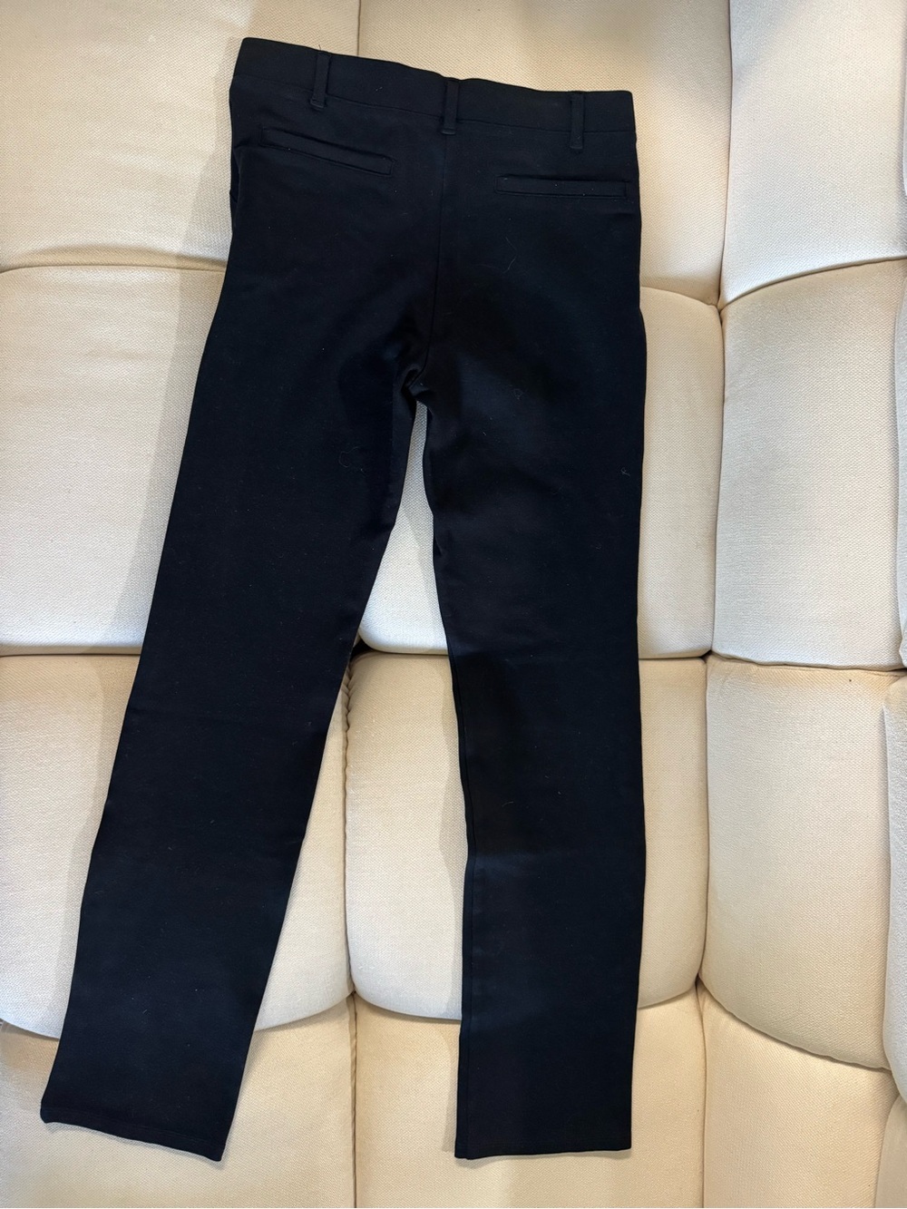Quince Women's Black Stretch Slim Dress Pants